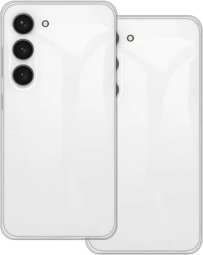 Vista 8 de Paquete de 2 fundas de TPU para Galaxy S23 5G - transparente+negro Negro (Clear+Black)