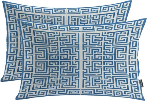 Vista 55 de Shrahala Abstract Art Modern Aesthetic Decorative Pillow Covers, Fluid Forms Minimalist Throw Pillow Cover Blended Hidden Zipper Cushion Cases for