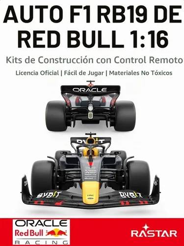 Vista 2 de RASTAR Construye tu propio kit RedBull F1 de coche RC con calcomanías