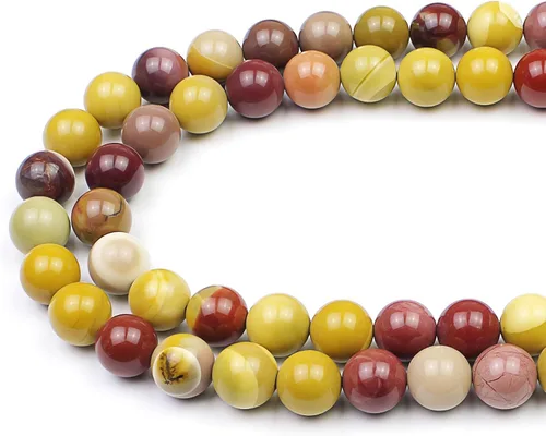 Vista 34 de MJDCB Cuentas sueltas de piedras preciosas naturales de aguamarina redondas para hacer joyas con abalorios espaciadores, tira de 15 pulgadas