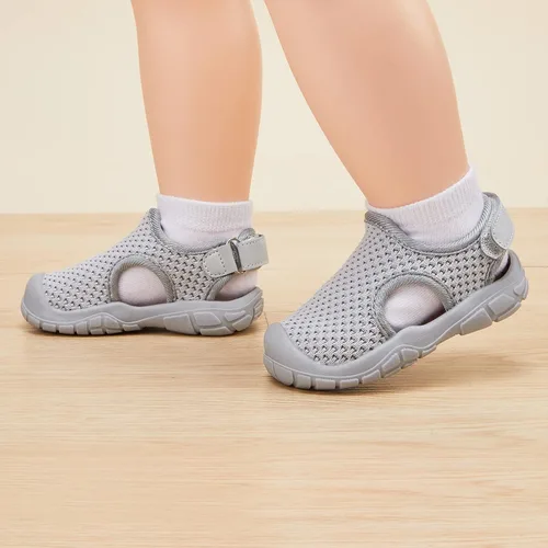 Vista 2 de BMCiTYBM Sandalias de verano con punta cerrada para bebé, niño, niña, zapatos ligeros, antideslizantes, para primeros pasos, 6, 9, 12, 18, 24 meses
