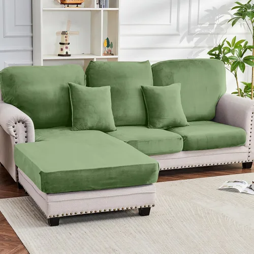 Vista 98 de Funda para Sofá de Terciopelo Elástico Funda de Cojín de Sofá 1 Pieza - Funda Elástica Lavable para Asiento o Respaldo, Fundas de Asiento para Sofás