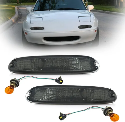 Vista 13 de USR 90-97 Miata MX-5 NA 7” Pulgadas Redondas H6024 Faros LED Proyector H6014 Negro Carcasa 6024 Haz Alto/Bajo Sellado (Par) Compatible con Mazda