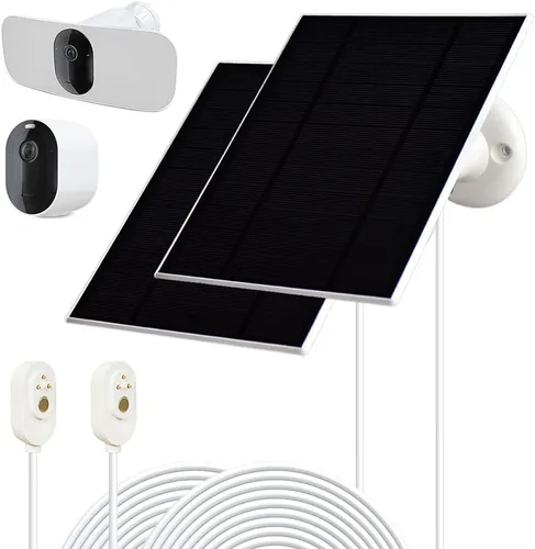 Vista 6 de Cargador de panel solar para Arlo Pro5S 2K, Pro4, Pro3, Floodlight, Ultra2 y Ultra Cámaras Sistema de Cámara de Seguridad -1PACK
