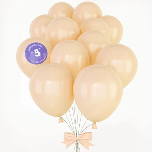 Vista 10 de HOUSE OF PARTY Globo de fiesta verde pastel – 100 unidades Globos de látex de 5 pulgadas con diferentes tamaños para decoraciones de graduación