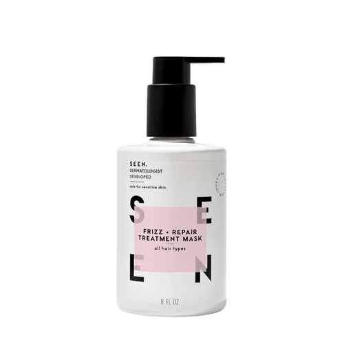 Vista 8 de SEEN Máscara de tratamiento de frizz + reparación, sin fragancia, combate el encrespamiento, repara el daño para un cabello más fuerte, suave