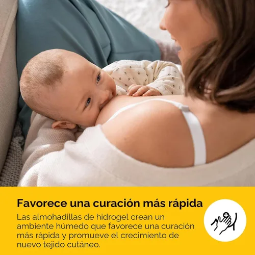 Vista 5 de Medela Almohadillas de Hidrogel, Alivio Instantáneo del Dolor para Pezones Agrietados o Doloridos por Amamantar y Extraer Leche, Humedad Refrescante