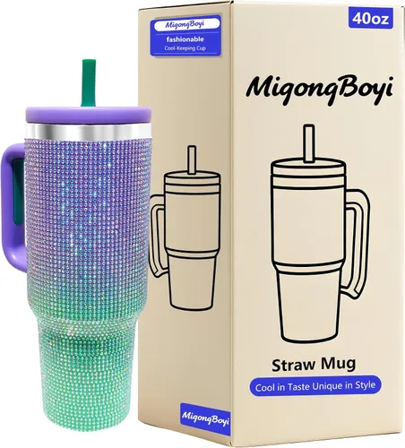 Vista 39 de Botella de agua aislada de 40 onzas, vaso de acero inoxidable 1 taza de agua reutilizable de acero inoxidable de doble pared sin BPA