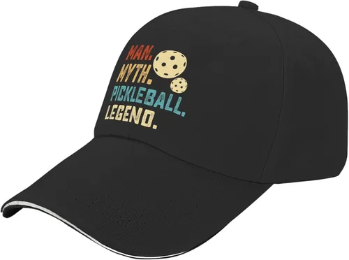 Vista 2 de Lreilki Dad Hat Man Myth Pickleball Legend Dad Hat, Graphic Hat for Women