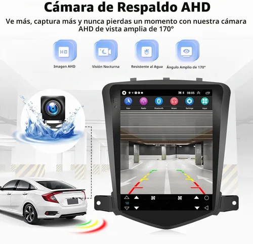 Vista 7 de Audio de alta fidelidad + ecualizador: 4Core 2G+64G para Chevrolet Chevy Cruze J300 2009-2015 Radio estéreo de coche, Android 13 9.7 pulgadas HD