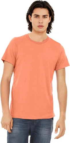 Vista 42 de Bella Canvas 3413c para hombre (1) Triblend verde + (1) Triblend rojo