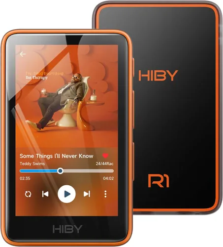 Vista 10 de HiBy R1 Reproductor de MP3 HiFi con Bluetooth 5.1 Tidal Qobuz DSD 256 Reproductor de Música Sin Pérdidas Nativo con Pantalla Táctil/Audio Hi-Res