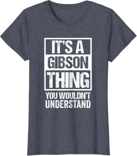 Vista 92 de It's A Gibson Thing You would Not Understand - Camiseta con nombre familiar, Negro, S