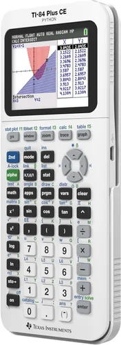 Vista 4 de Calculadora gráfica TI84PLSCEBLUBRY de Texas Instruments, Blanco