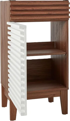 Vista 65 de Modway Render 23.5" tocador de baño en nogal (lavabo no incluido)
