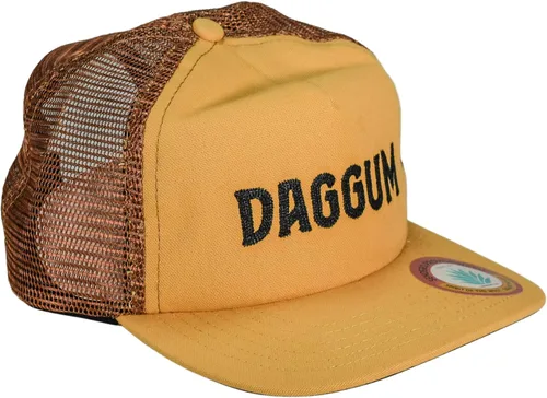 Vista 2 de Sendero Provisions SPCH121F26B00 Provisions Daggum Retro Pop-Up Sombrero de malla Snapback (Sólo sombrero) Amarillo, Talla única, Amarillo