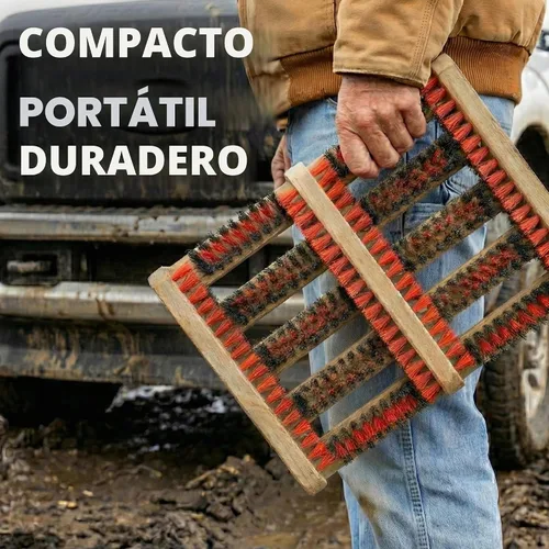 Vista 4 de JobSite Rascador de botas – Cepillo limpiador de botas para exteriores – Compacto y portátil limpiador de zapatos para el hogar, caravanas
