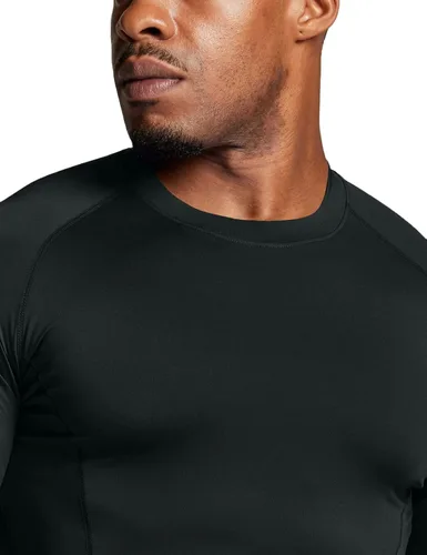 Vista 5 de ATHLIO - Paquete de 1 o 3 camisetas de compresión de manga larga con protección FPU 50+ para hombre, camiseta de protección para deportes acuáticos