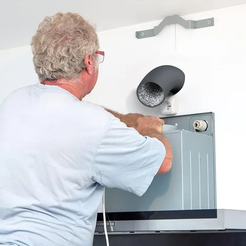 Vista 10 de iPower Manguera de ventilación flexible de conducto de aluminio de 3 pulgadas y 8 pies con protección de 4 capas para secadora para calefacción