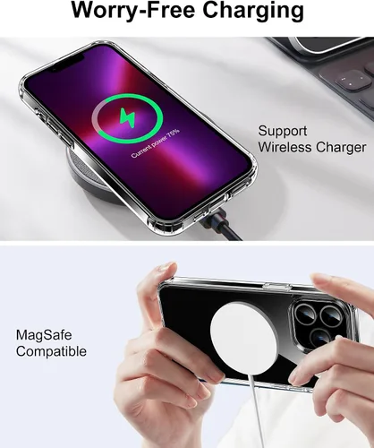 Vista 153 de HOOMIL Funda para iPhone 7 Plus/iPhone 8 Plus de 5.5 Pulgadas, sin amarillamiento, protección contra caídas, cubierta trasera dura transparente