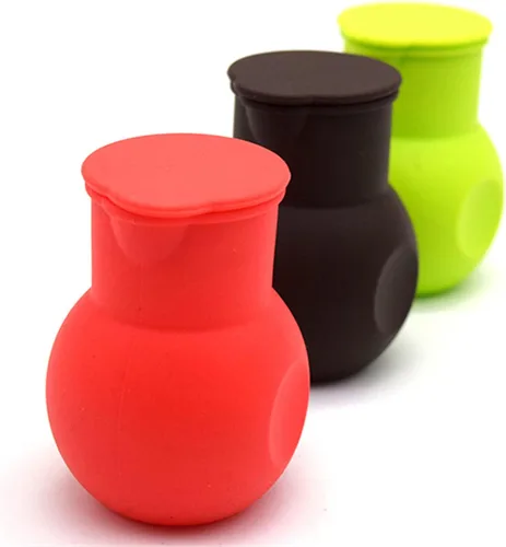 Vista 8 de 6 piezas de olla de silicona para derretir chocolate, salsa de mantequilla, leche y microondas, herramienta de vertido para hornear