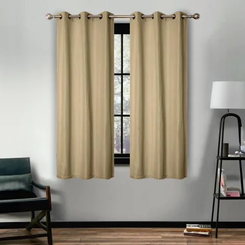 Vista 39 de Superior Cortinas semiopacas, diseño clásico de lino, 26 x 84 pulgadas, cabecera con bolsillo para barra, cortinas de bloqueo solar y oscurecimiento
