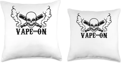 Vista 3 de Smoking Themed Tees Funny Graphic Tees-Vape On Throw Pillow, 16 x 16, multicolor