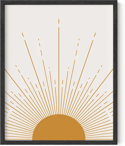 Vista 25 de HAUS AND HUES Arte de pared moderno de mediados de siglo, póster bohemio de sol, impresión moderna de mediados de siglo, cuadros boho para pared