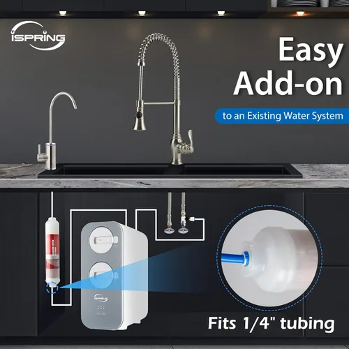 Vista 7 de Express Water Juego de filtros de repuesto para sistema de ósmosis inversa y cartucho de filtro de agua alcalino iSpring FA15