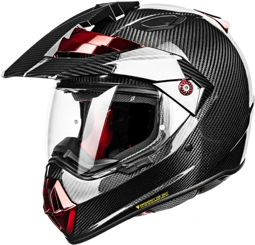 Vista 10 de ILM - Casco de fibra de carbono Snell M2020D de cara completa para motocicleta de aventura, auto de carreras para hombres y mujeres, casco