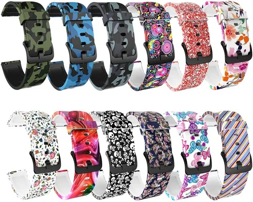 Vista 7 de Bandas de patrón compatibles con Amazfit Active 2 Square/1/GTS 4 mini 4 3 2 2e 2 Mini/GTR 1.654 in/Bip 3 pro/Bip U pro/Bip S/Bip Lite reloj