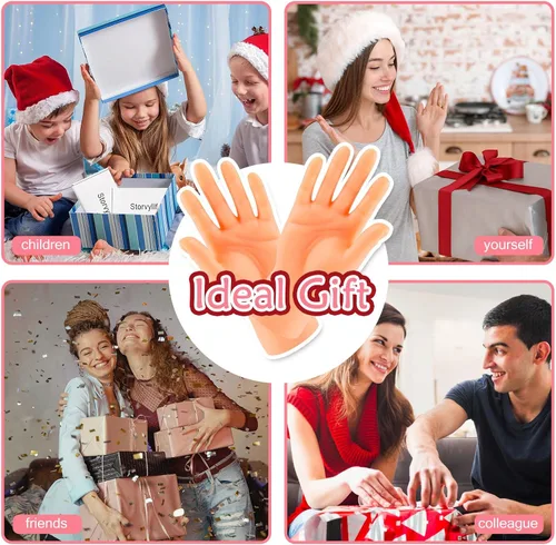 Vista 8 de Manos diminutas, 20 unidades de manos de dedo en miniatura, diseño realista, divertidas mini manos para dedos, regalos de broma, fiesta, marionetas