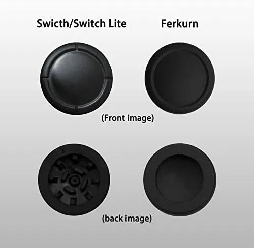 Vista 5 de Ferkurn Joystick - Tapa de repuesto para el pulgar compatible con Switch Joy-con Switch OLED Switch Lite Joycon Grip Button Stick Cover Controller
