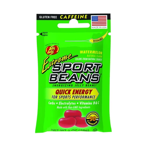 Vista 7 de Jelly Belly Extreme Sport Beans, gomitas con cafeína, sabor a cereza, paquete de 24, 1 onza cada uno