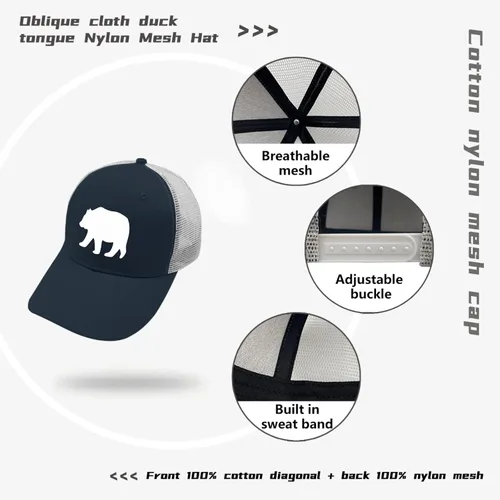 Vista 7 de devor Gorras de béisbol con diseño de oso para mujer, divertido sombrero ajustable para papá