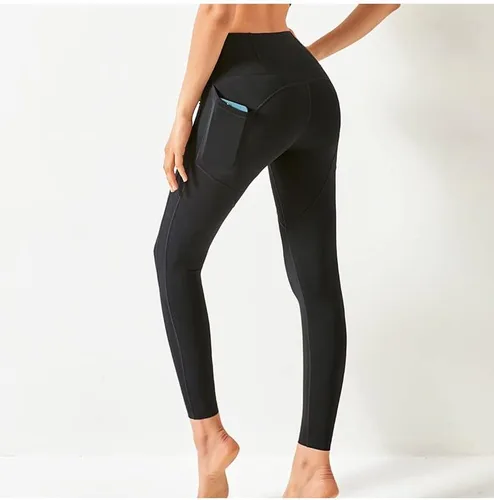 Vista 3 de Leggings suaves y elásticos de cintura alta con bolsillo lateral