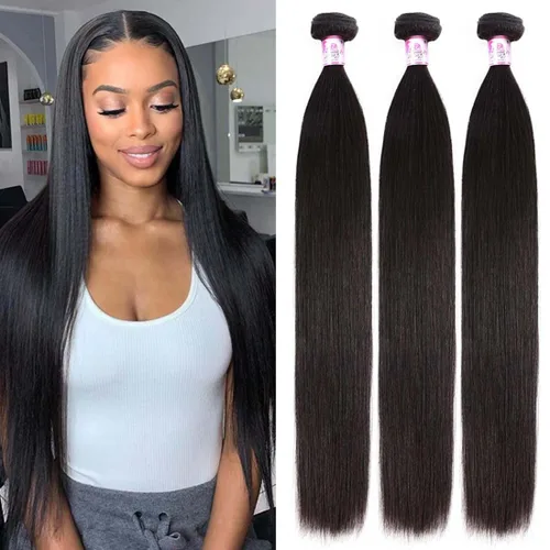 Vista 19 de Beauty Forever Yaki - Extensiones de cabello humano virgen mongol sin procesar, grado 12A, 3 paquetes de cabello humano virgen mongol sin procesar