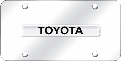 Vista 12 de Au-TOMOTIVE GOLD, INC. Logotipo negro con licencia oficial en la placa de matrícula para Toyota (negro)