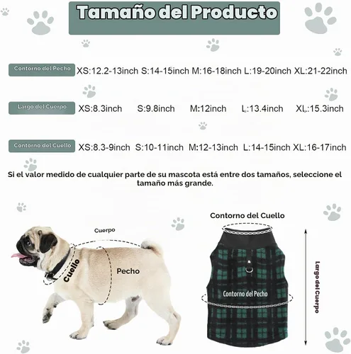 Vista 2 de Weewooday 4 piezas suéter para perro, XS