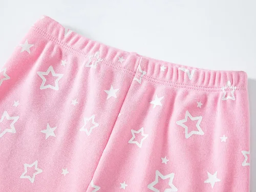 Vista 6 de Babyroom Pijamas de algodón a juego para niñas y niños pequeños, 4 piezas, ropa de dormir de Navidad