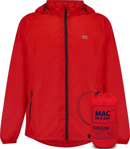 Vista 5 de Mac in a Sac Chaqueta unisex totalmente impermeable transpirable ligera y plegable