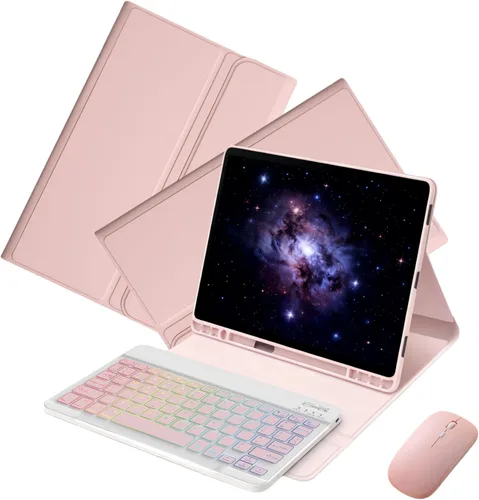 Vista 9 de Funda con teclado para Samsung Galaxy Tab S6 Lite de 10,4 pulgadas 2024 Negro
