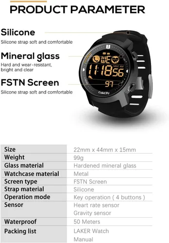 Vista 5 de CakCity Relojes deportivos digitales impermeables para hombre
