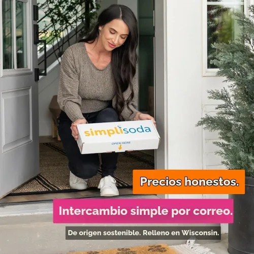 Vista 5 de Simpli Soda Cilindros de recipiente de CO2 de 60 litros – Compatible con Sodastream de conexión rápida solo [incluye ART, TERRA ENSO y DUO]