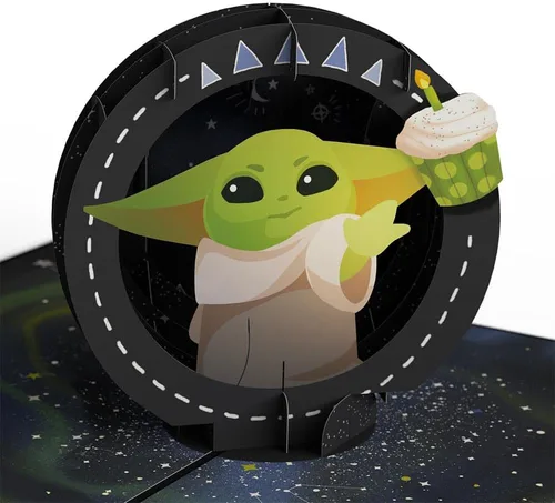 Vista 14 de Lovepop Star Wars™ The Death Star™ Tarjeta Desplegable de Enfrentamiento de la Estrella de la Muerte, Tarjeta 3D, Tarjeta de Cumpleaños, Tarjeta