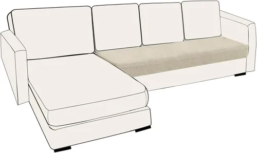 Vista 79 de UNBBRRL Fundas de cojín de asiento para sofá, elásticas, funda de cojín individual para sofá, fundas de cojín para sofá, fundas de héroe protegen