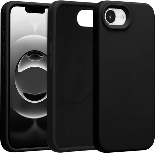 Vista 386 de Funda magnética de silicona para iPhone 13 Pro, color blanco antiguo [Compatible con Magsafe] [Forro de microfibra suave antiarañazos], funda