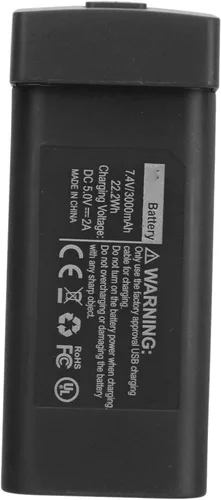 Vista 4 de RC Drone Batería de litio 7.4V 3000mAh Drone Reemplazo de batería para LYZRC L800 PRO2 (negro)