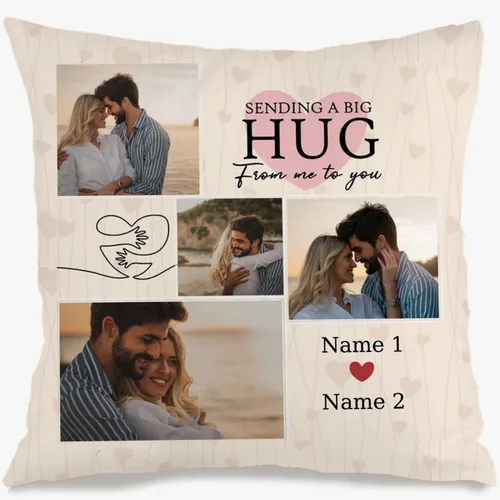 Vista 9 de Personalized Quote Pillow Case with one Photo and Your Added Words Building a Unique Decorative Cushion Suitable for Heartfelt Gift Sharing