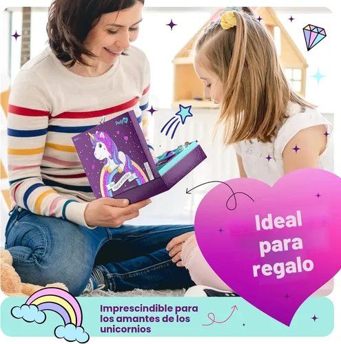 Vista 4 de Pretty Me Juego de Papelería de Unicornio para Niños - Regalos de Cumpleaños para Niñas de 6, 7, 8, 9, 10 a 12 Años - Kit de Arte para Escribir